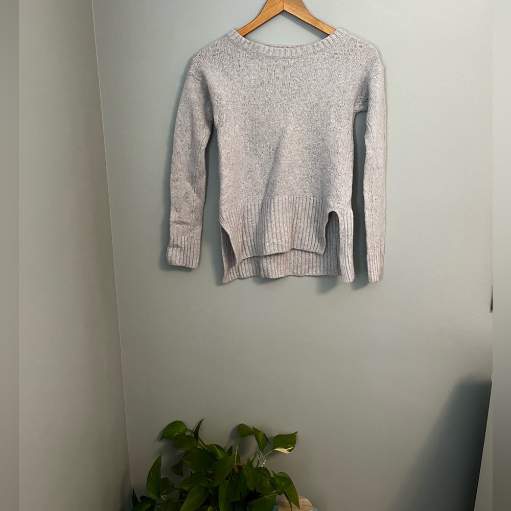 Cozy gray wool sweater